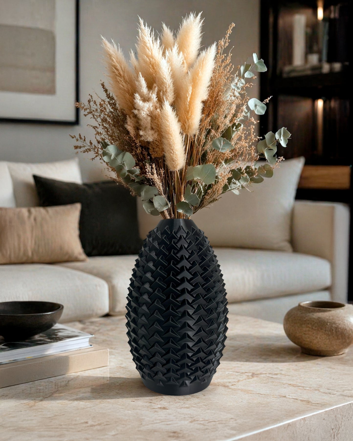 Aura Vase – Modern Minimalist Decorative Vase for Dried Flowers