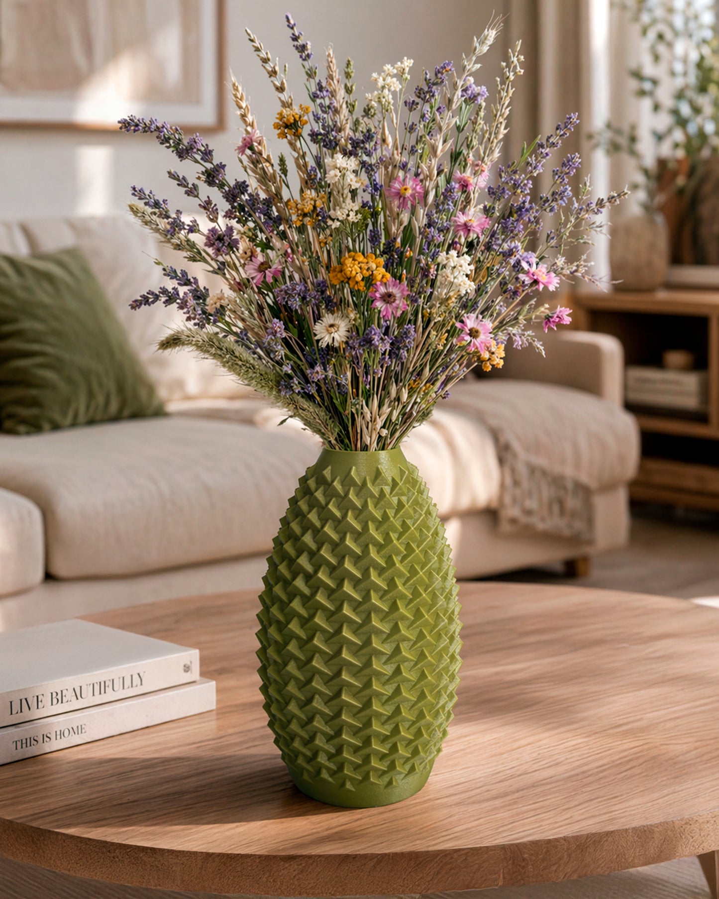 Aura Vase – Modern Minimalist Decorative Vase for Dried Flowers