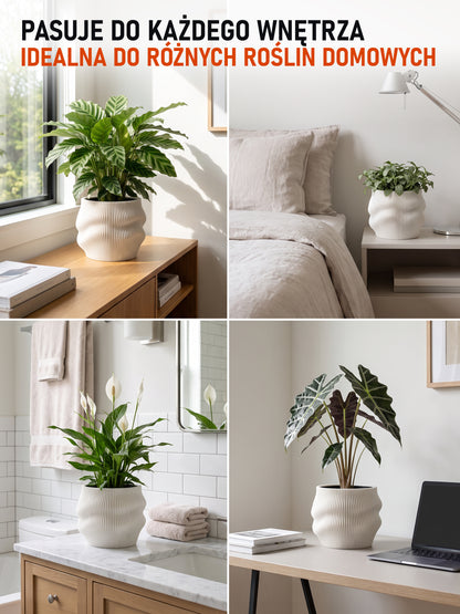 Selbstbewässernder Blumentopf AQUA FLOW für Zimmerpflanzen