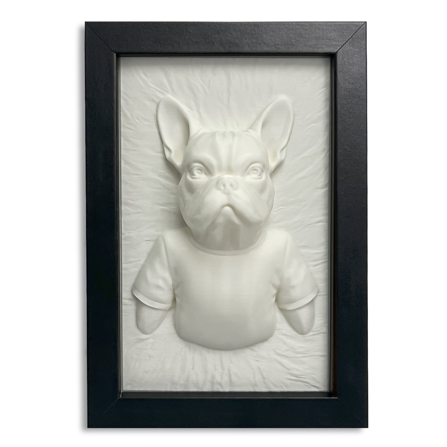 Französische Bulldogge 3D-Wandkunst – Geschenk für Hundeliebhaber