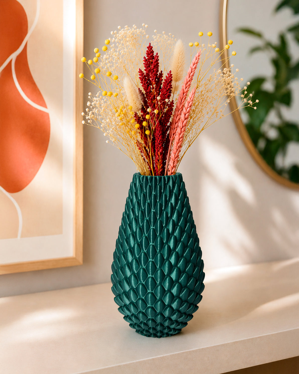 Modern Decorative Vase for Dried Flowers SCALA – 20 cm