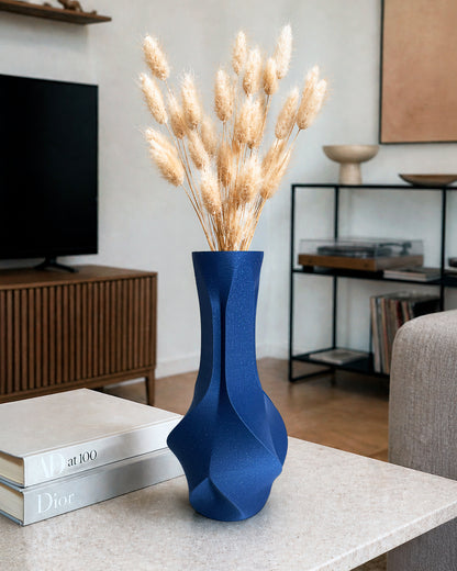 Faceta Vase – Modern Geometric Decorative Vase for Dried Flowers