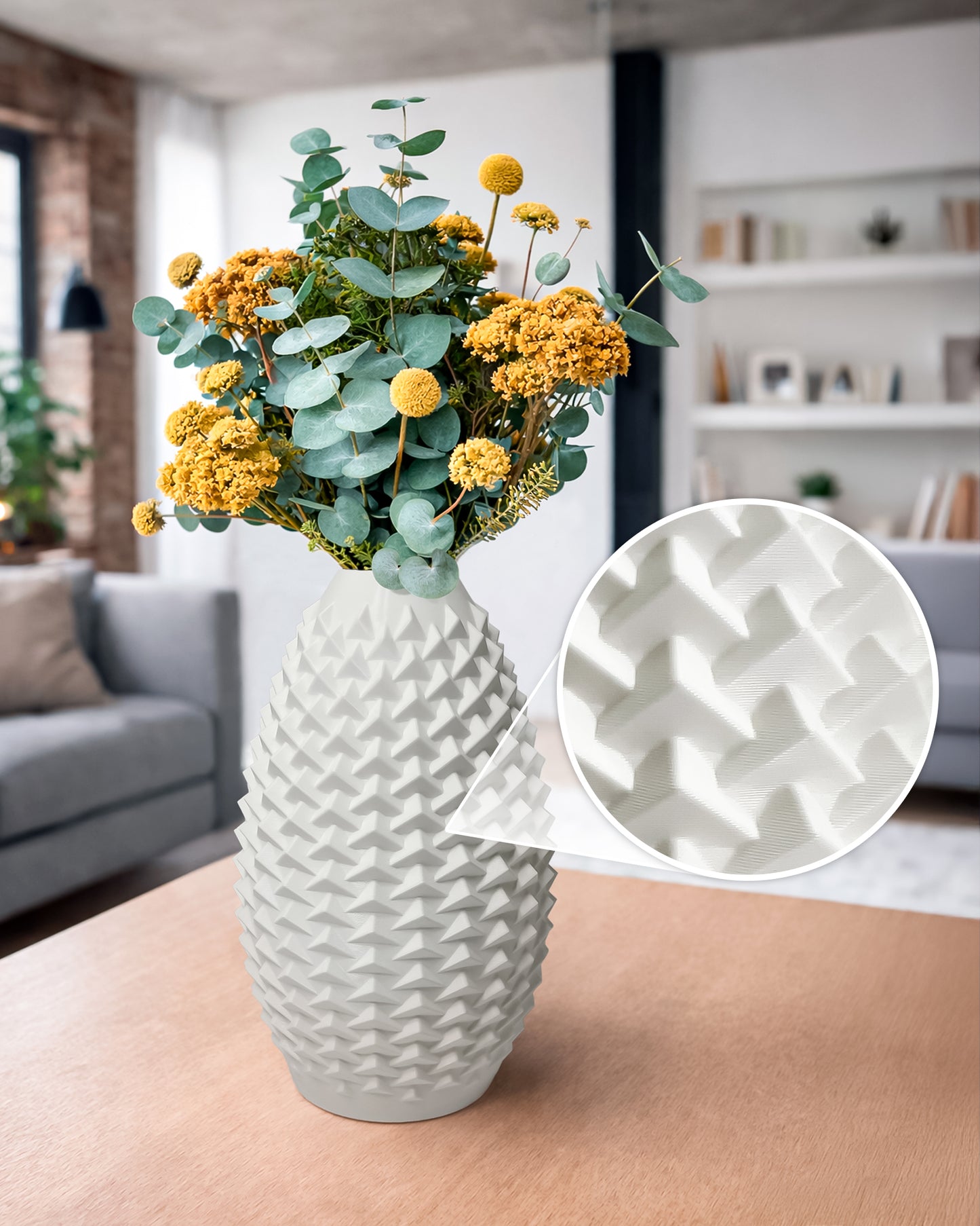 Aura Vase – Modern Minimalist Decorative Vase for Dried Flowers