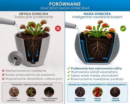 Self-Watering Planter AQUA ZEN for Indoor Plants