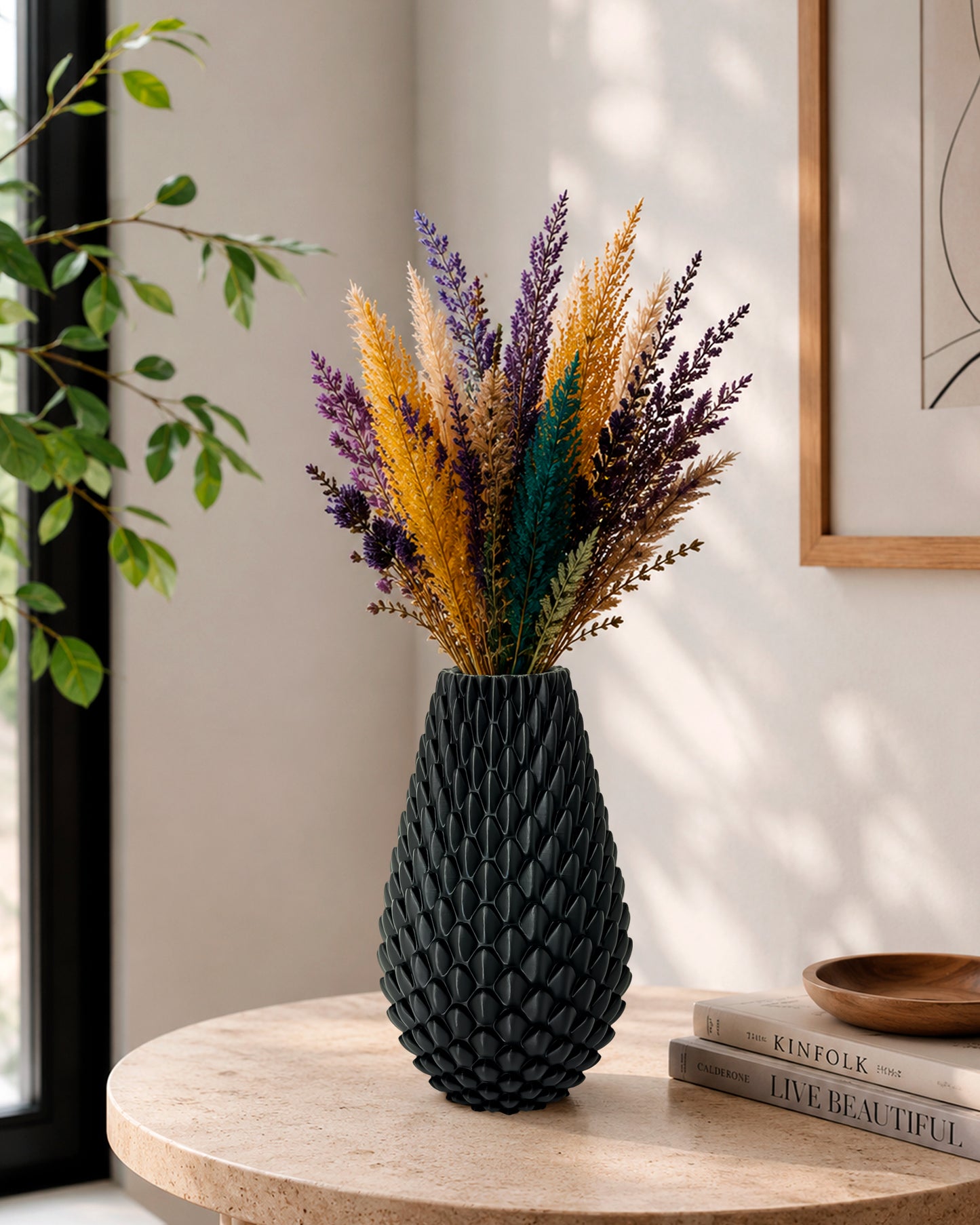 Modern Decorative Vase for Dried Flowers SCALA – 20 cm