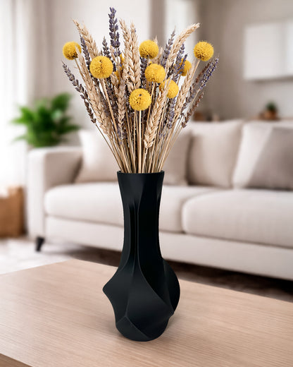 Faceta Vase – Modern Geometric Decorative Vase for Dried Flowers