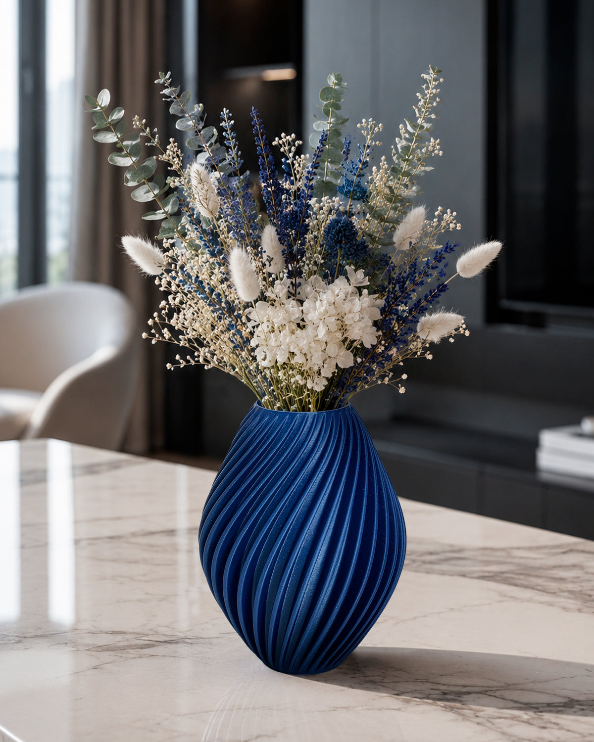 Modern Decorative Vase for Dried Flowers SPIRA – 18 cm