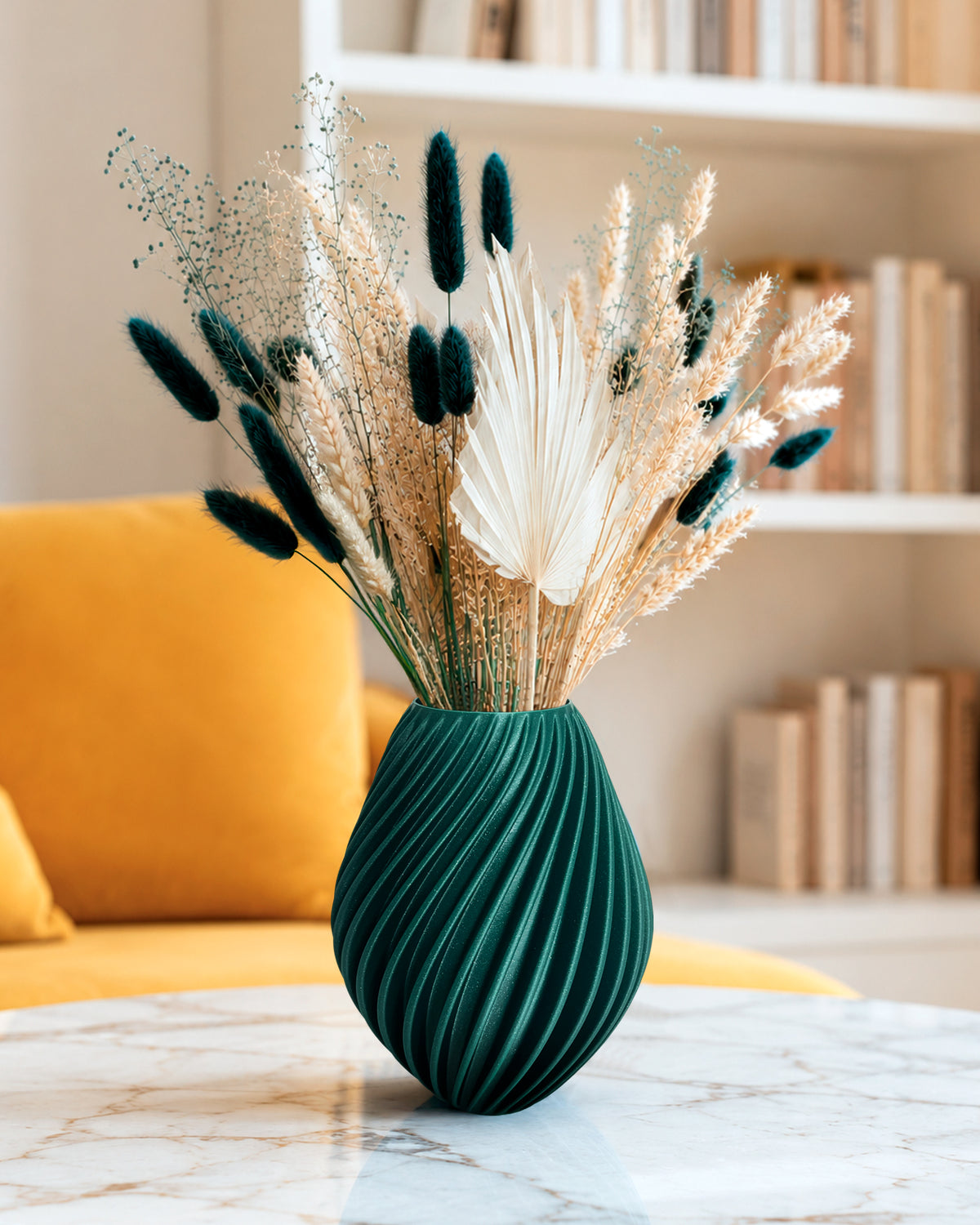 Modern Decorative Vase for Dried Flowers SPIRA – 18 cm