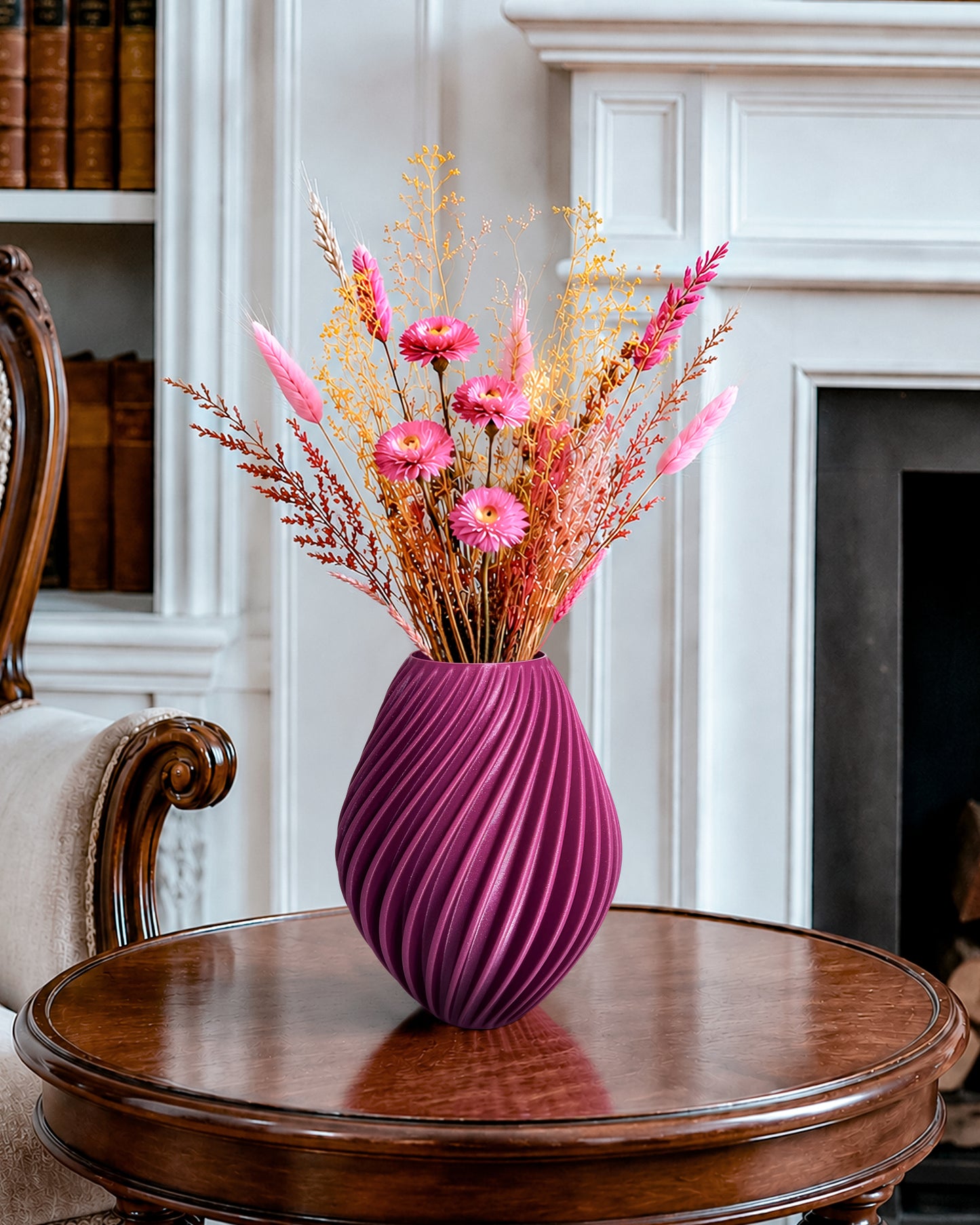 Modern Decorative Vase for Dried Flowers SPIRA – 18 cm