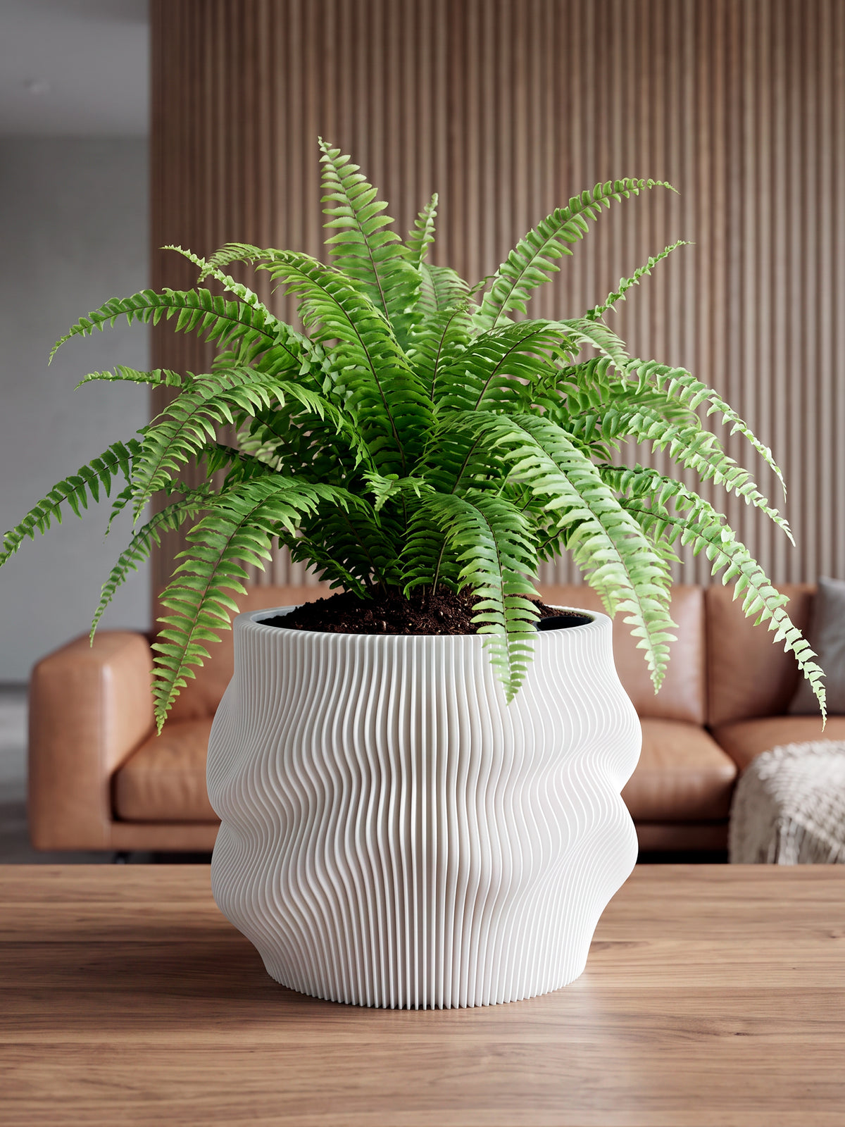 Selbstbewässernder Blumentopf AQUA FLOW für Zimmerpflanzen