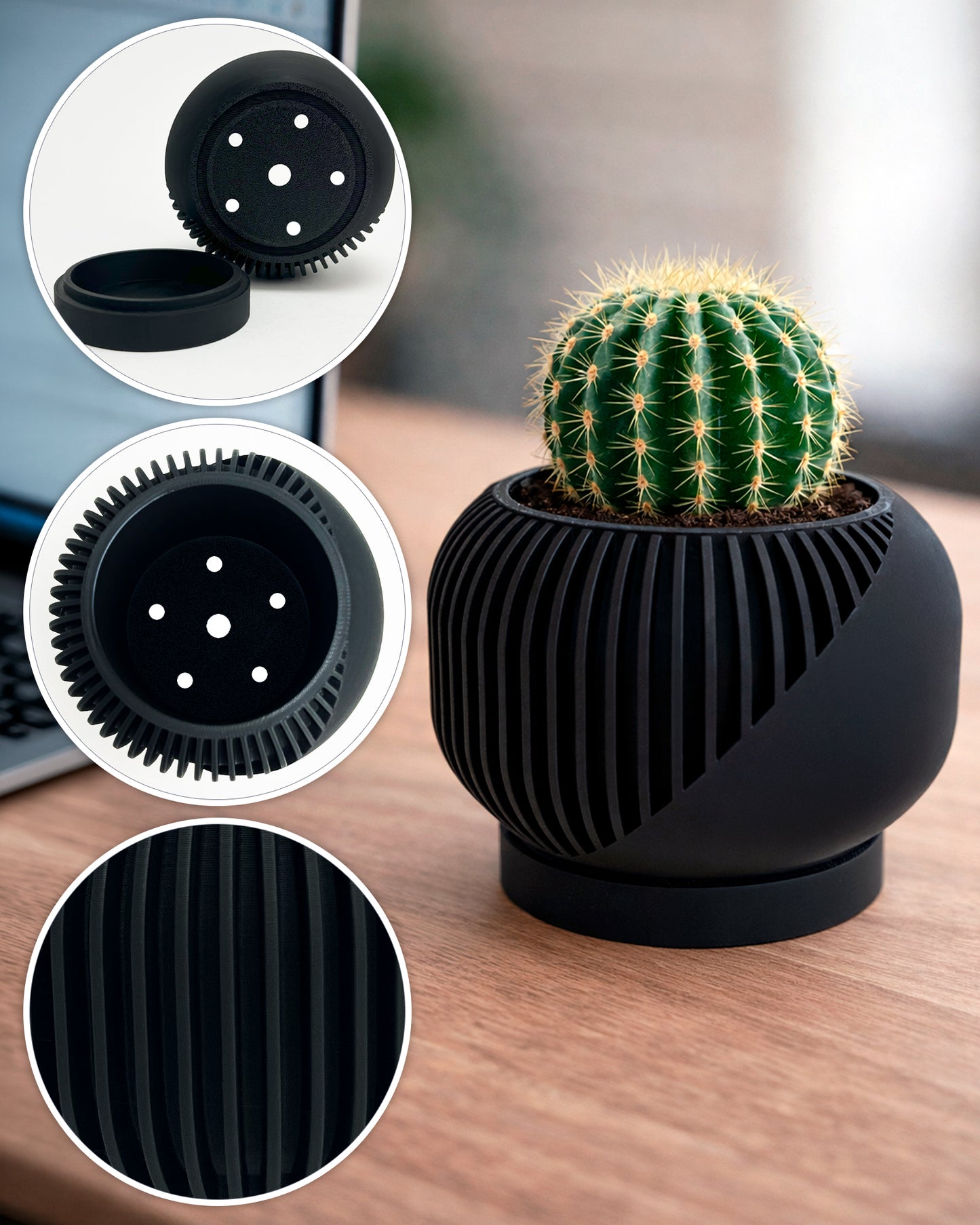 Linea Set – Modern Minimalist Vase & Planter