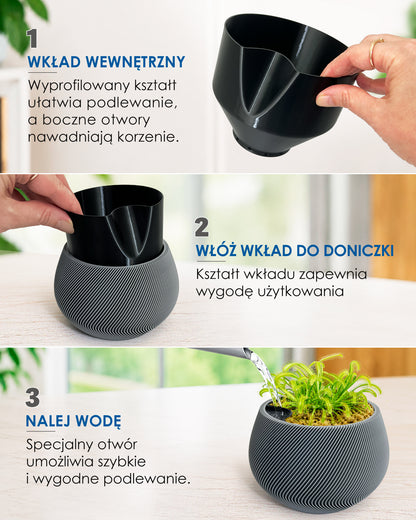 Self-Watering Planter AQUA ZEN for Indoor Plants