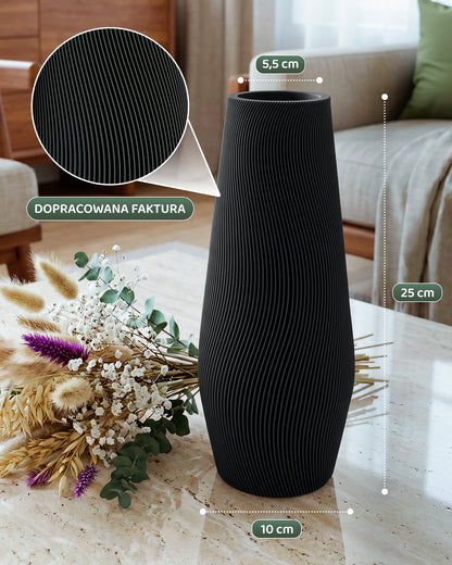 Modern Decorative Vase for Dried Flowers AQUA ZEN – 25 cm
