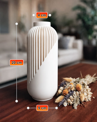 Linea 3D Printed Vase – Modern Minimalist Decor