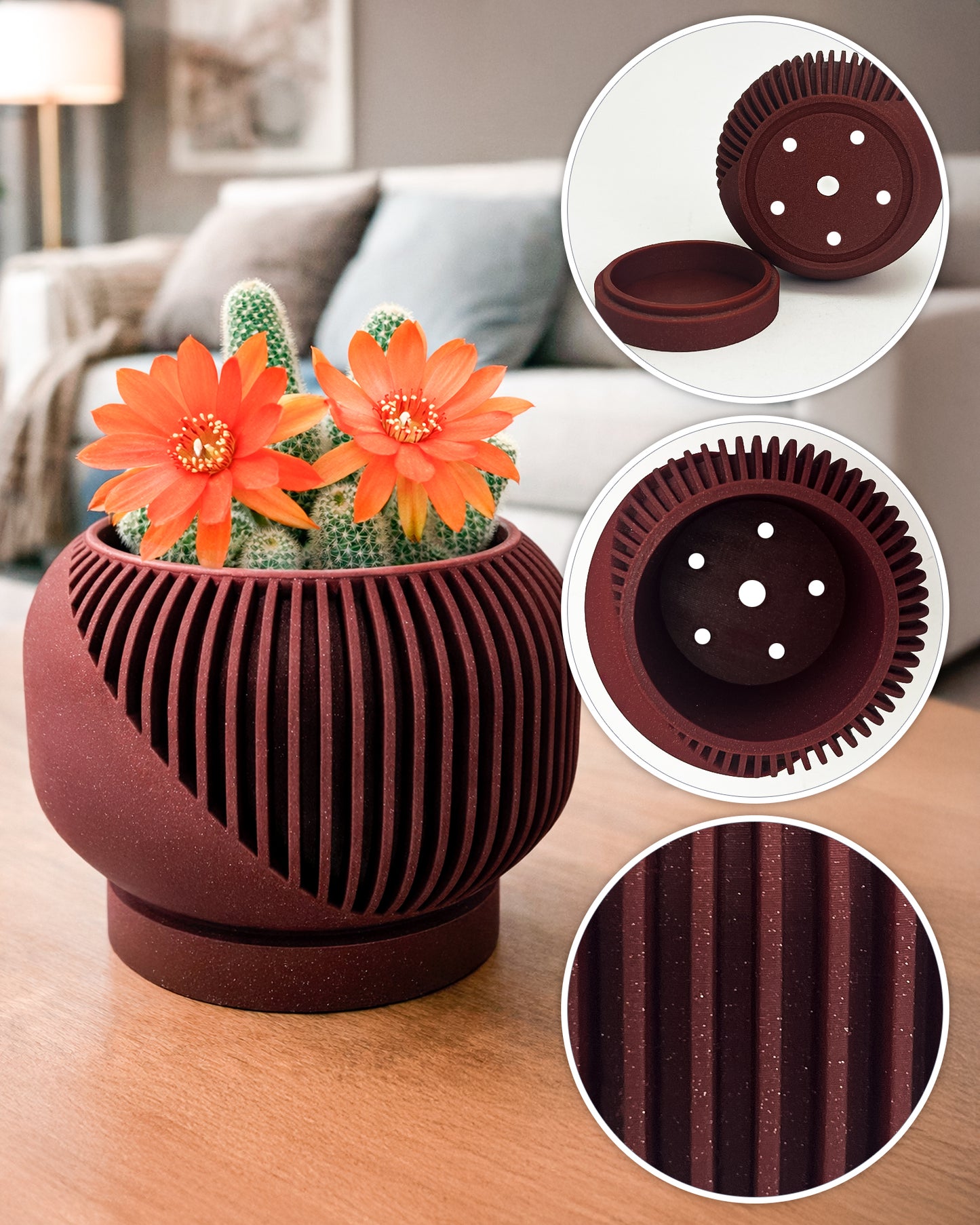 Linea Set – Modern Minimalist Vase & Planter