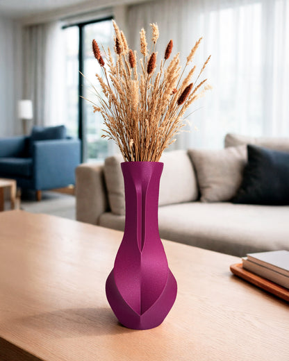 Faceta Vase – Modern Geometric Decorative Vase for Dried Flowers