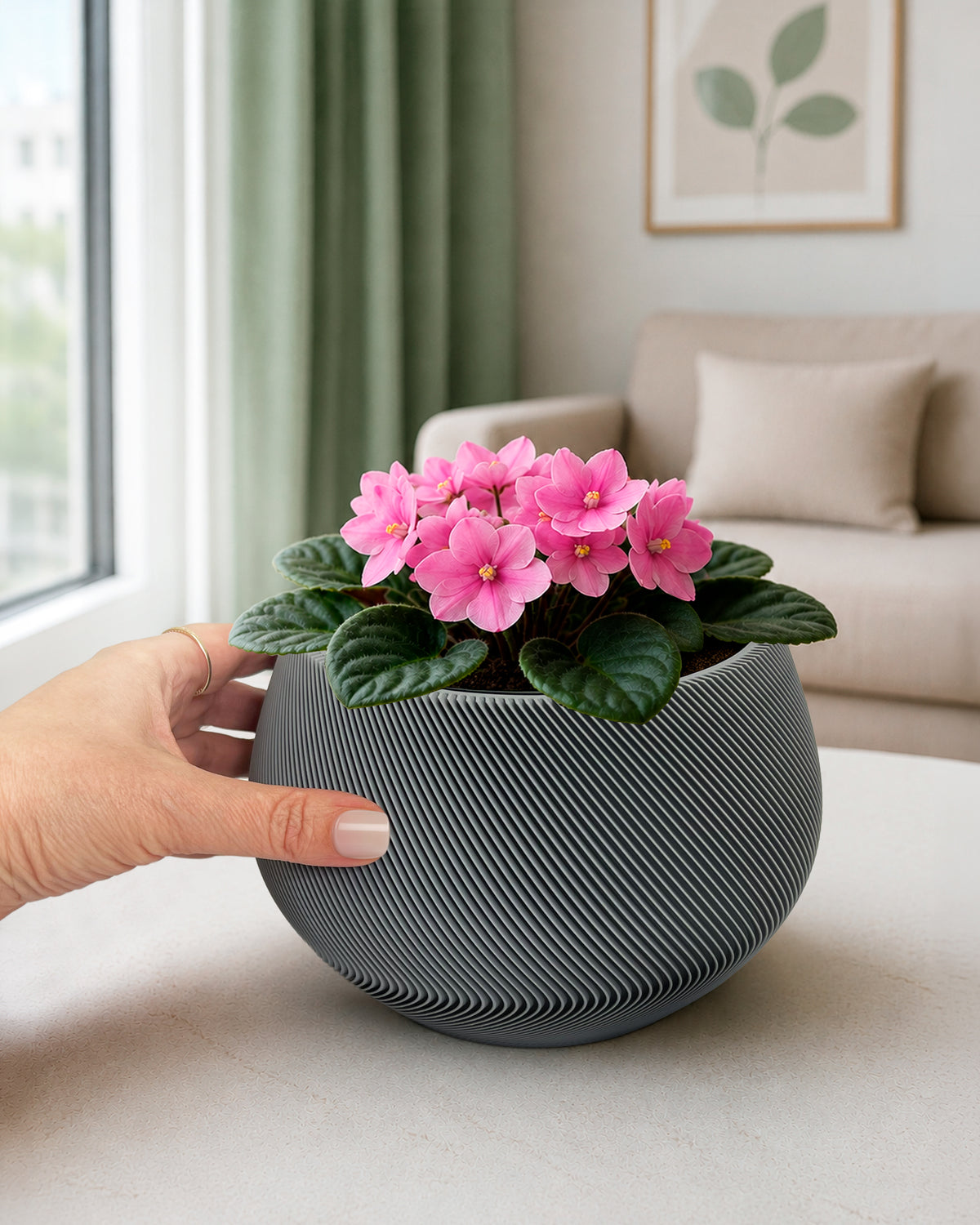 Self-Watering Planter AQUA ZEN for Indoor Plants