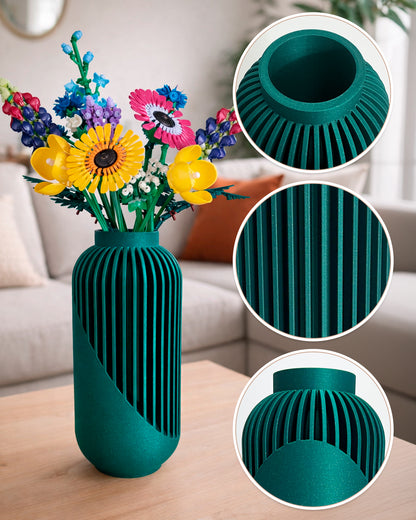 Linea 3D Printed Vase – Modern Minimalist Decor