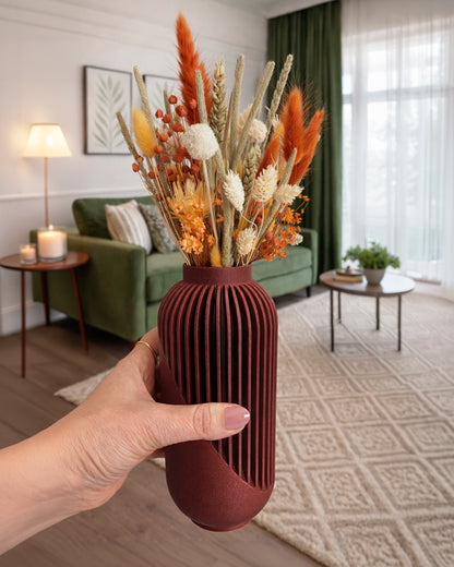 Linea 3D Printed Vase – Modern Minimalist Decor