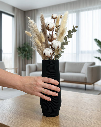 Modern Decorative Vase for Dried Flowers AQUA ZEN – 25 cm