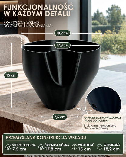 AQUA VENUS – Decorative Self-Watering Planter for Indoor Plants M / L