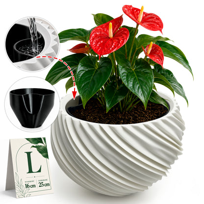 AQUA VENUS – Decorative Self-Watering Planter for Indoor Plants M / L