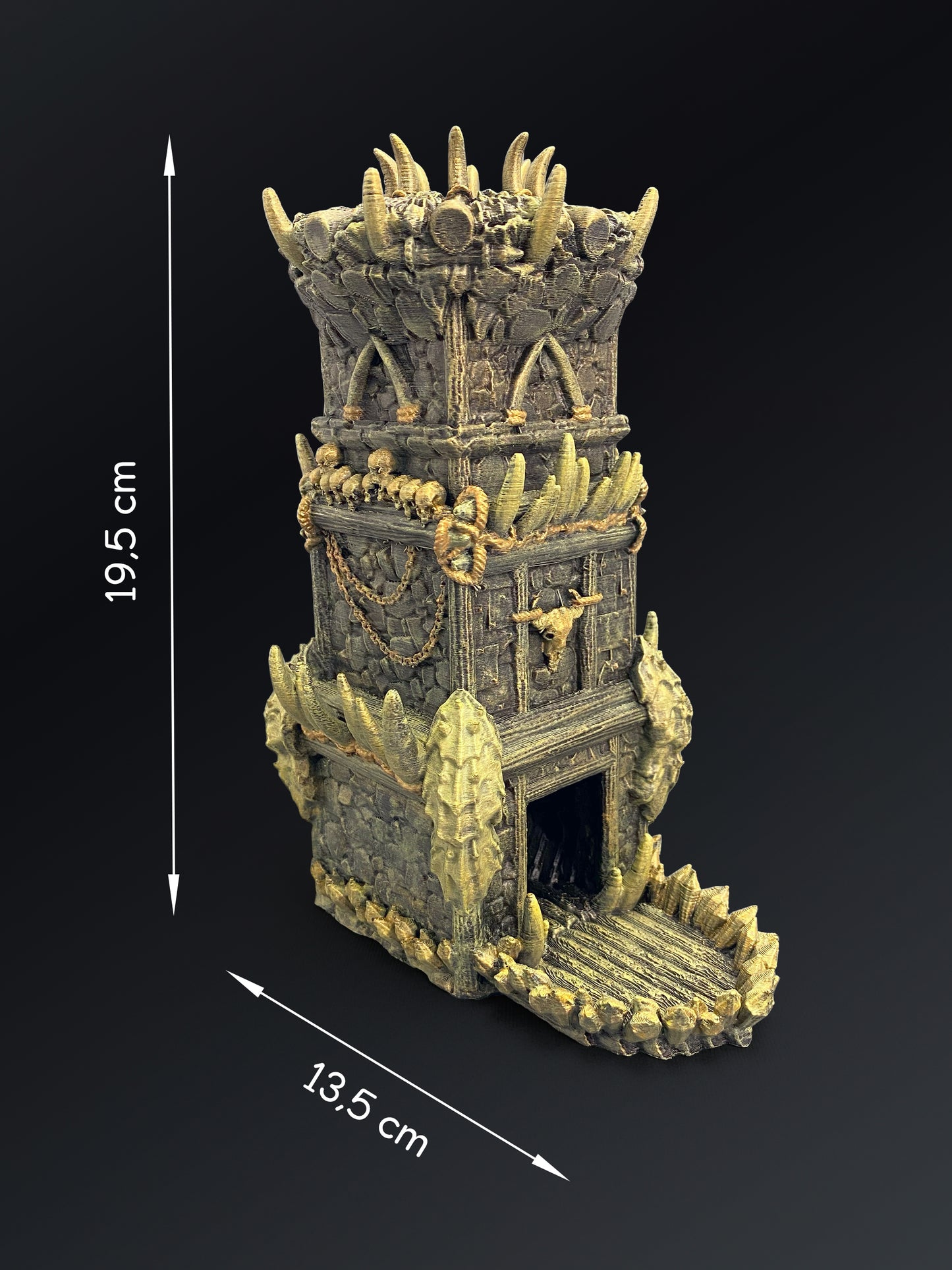 Orc Dice Tower Hand Painted