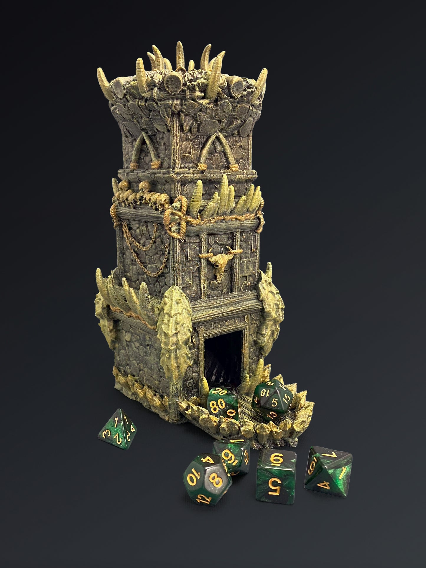 Orc Dice Tower Hand Painted