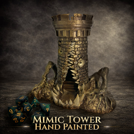 Mimic Dice Tower Hand Painted