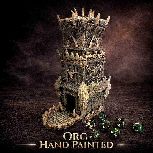 Orc Dice Tower Hand Painted