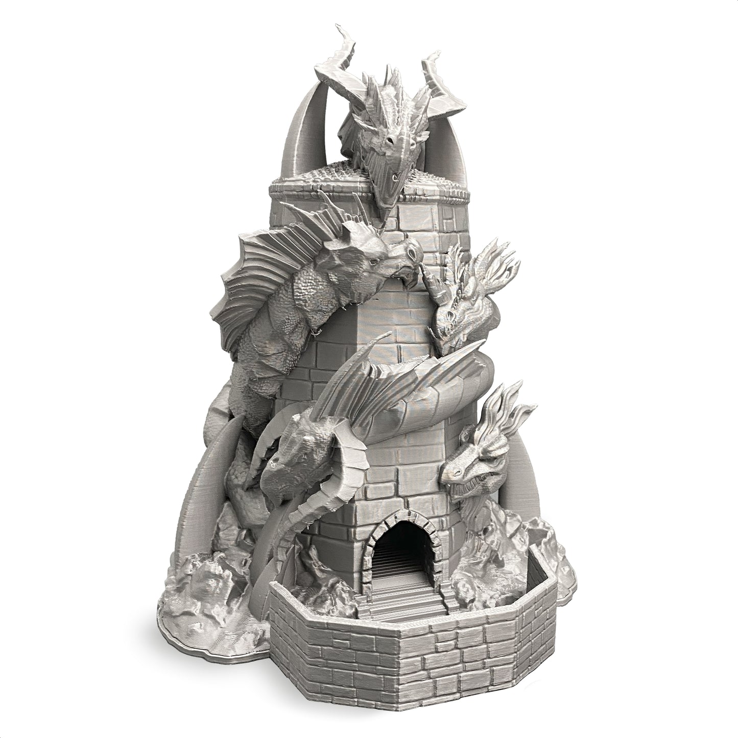 Tiamat Dice Tower Silver