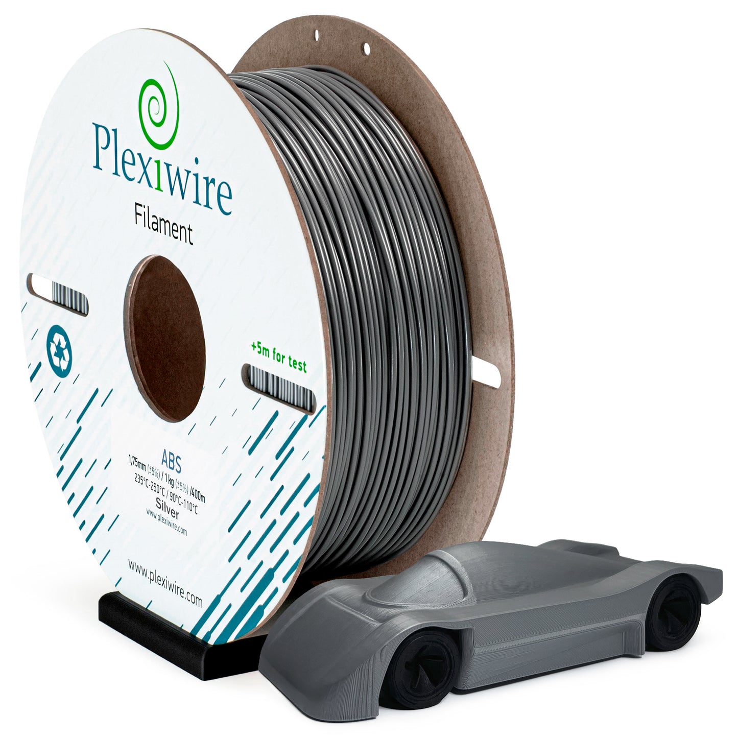 ABS Silver 1,75mm 1kg/400m