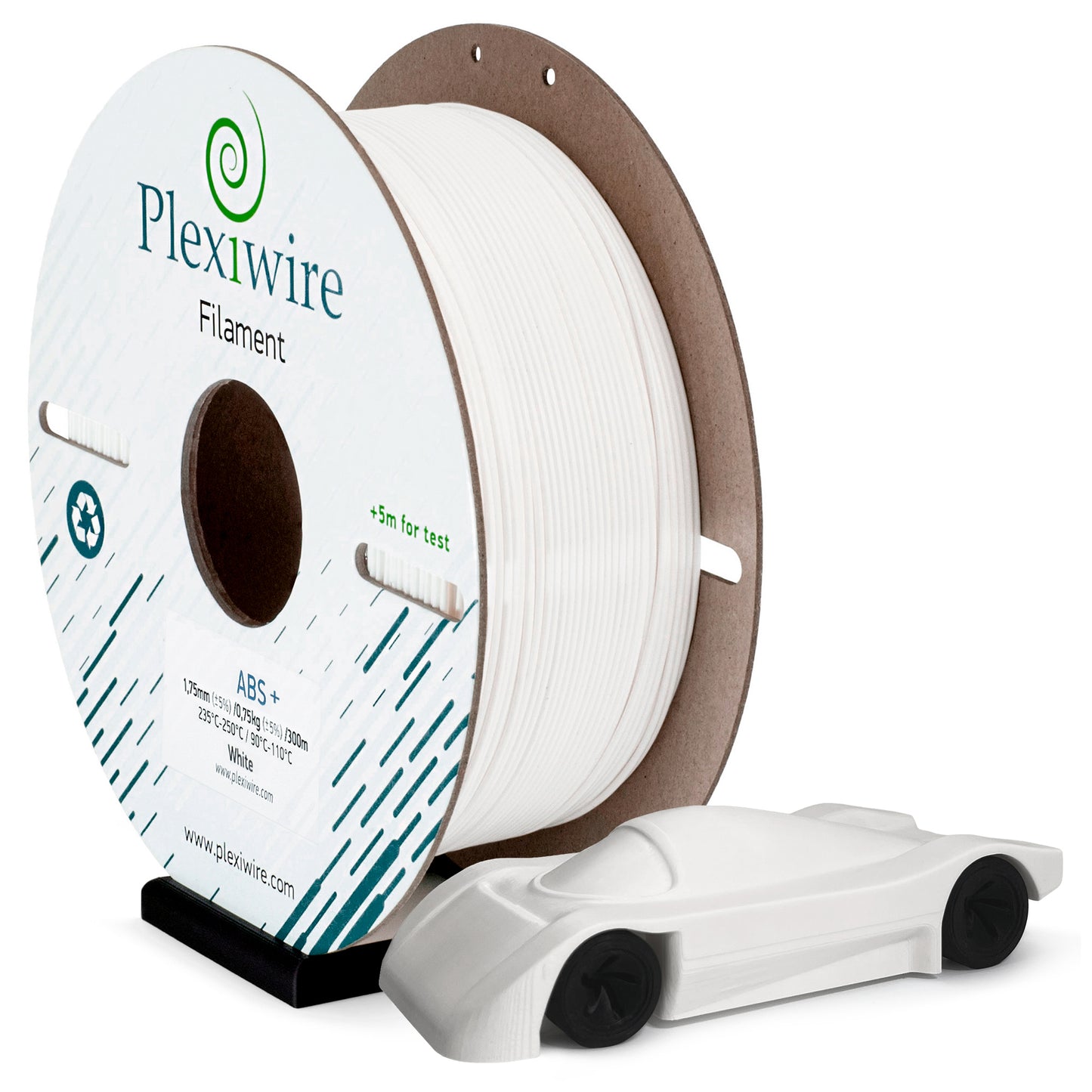 ABS+ White 1,75mm 750g/300m