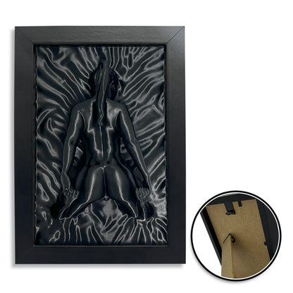 Erotic Wall Art – Naked Woman 3D Sculpture, Modern Erotic Decor, Nude Female Artwork for Bedroom or Living Room