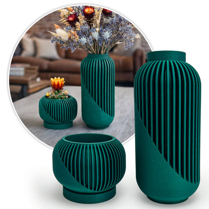 Linea Set – Modern Minimalist Vase & Planter