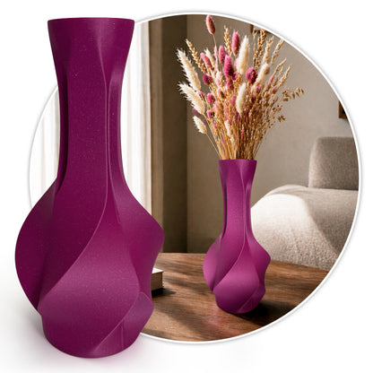 Faceta Vase – Modern Geometric Decorative Vase for Dried Flowers