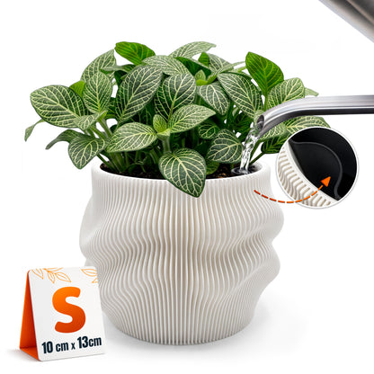 Selbstbewässernder Blumentopf AQUA FLOW für Zimmerpflanzen