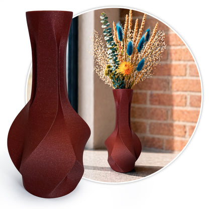 Faceta Vase – Modern Geometric Decorative Vase for Dried Flowers