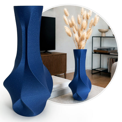Faceta Vase – Modern Geometric Decorative Vase for Dried Flowers