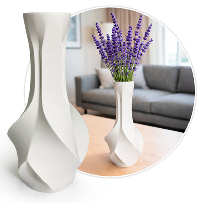 Faceta Vase – Modern Geometric Decorative Vase for Dried Flowers