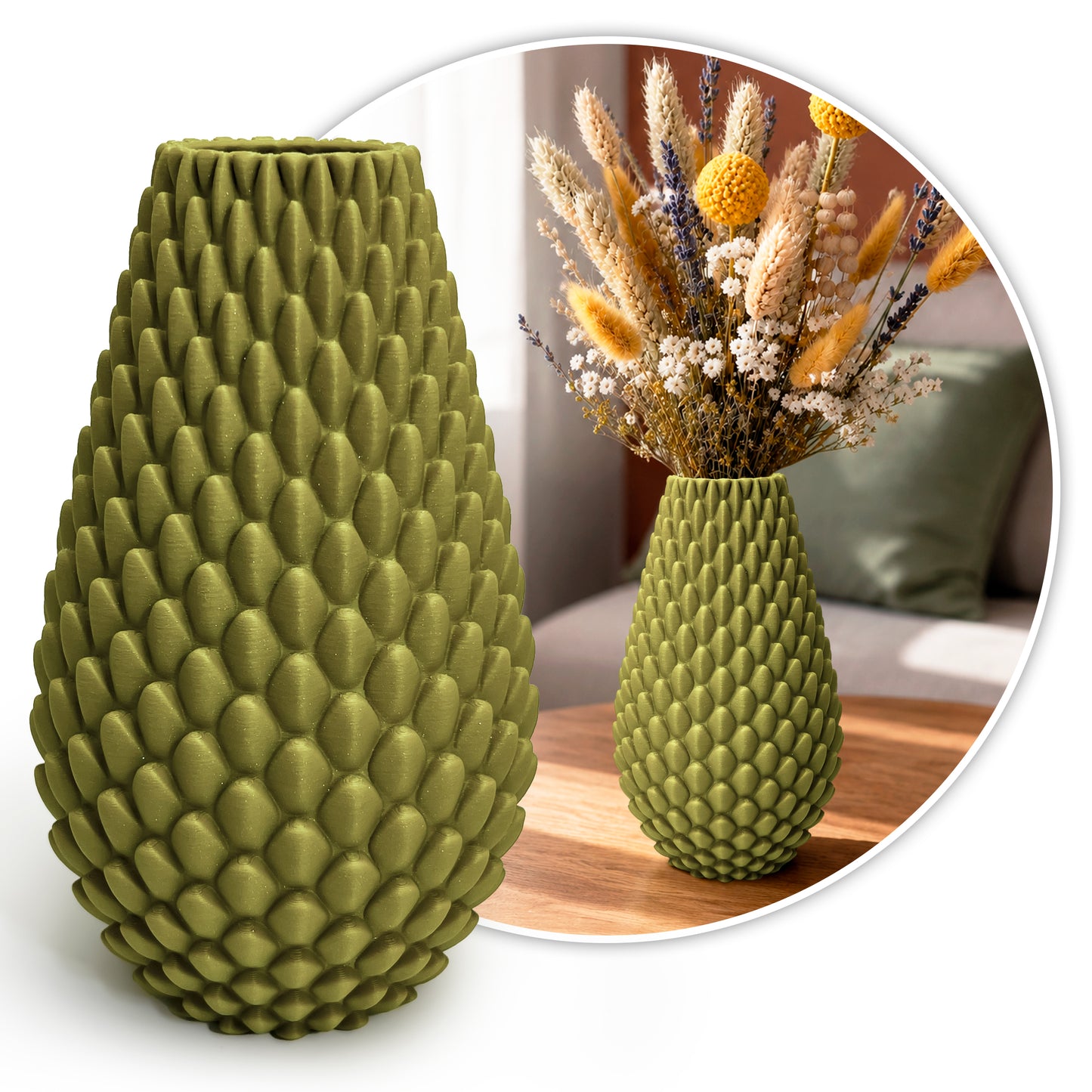 Modern Decorative Vase for Dried Flowers SCALA – 20 cm
