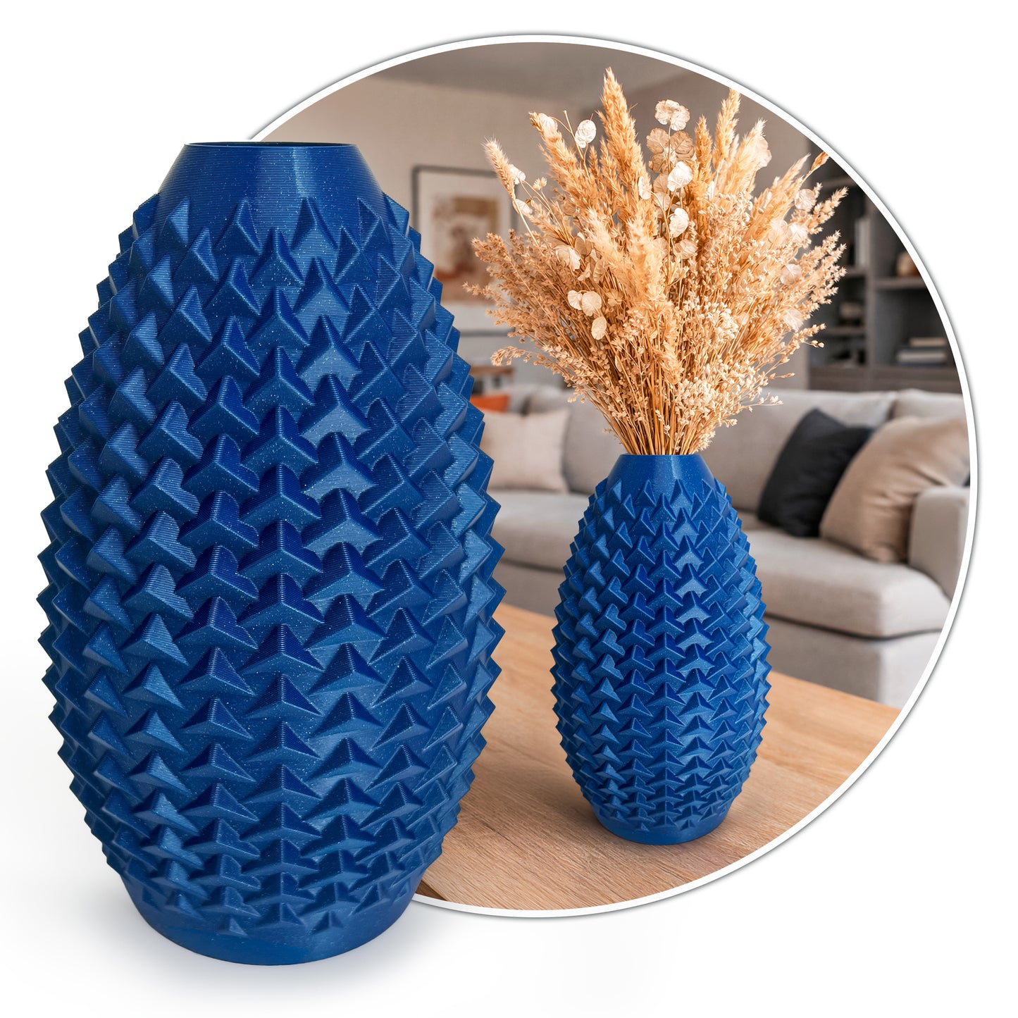 Aura Vase – Modern Minimalist Decorative Vase for Dried Flowers