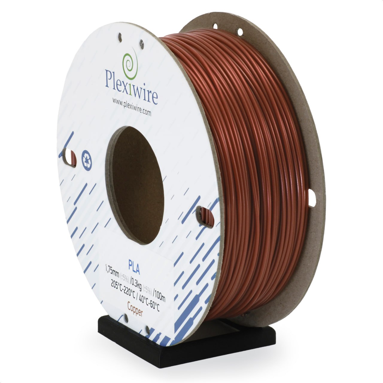 Copper PLA filament Plexiwire 1.75 mm — high-quality 3D printing plastic
