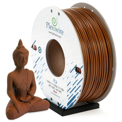 Brown PLA filament Plexiwire 1.75 mm — high-quality 3D printing plastic