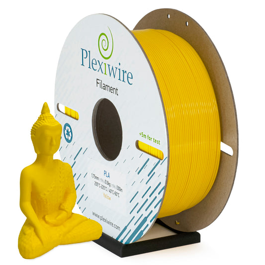Yellow PLA filament Plexiwire 1.75 mm — high-quality 3D printing plastic