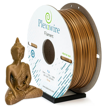 Bronze PLA filament Plexiwire 1.75 mm — high-quality 3D printing plastic
