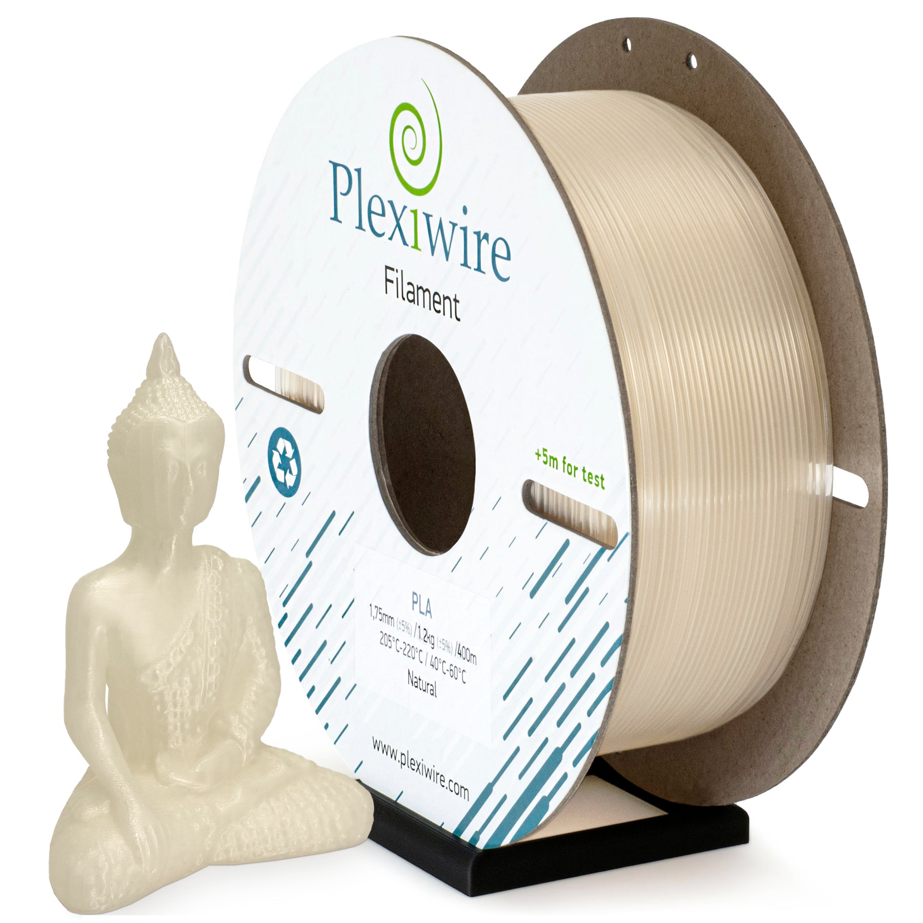 Natural PLA filament Plexiwire 1.75 mm — high-quality 3D printing plastic