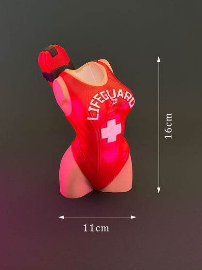 Lifeguard Body Vase - Unique 3D Printed Vase Gift for Him. Christmas gift for men, valentines day gift for him