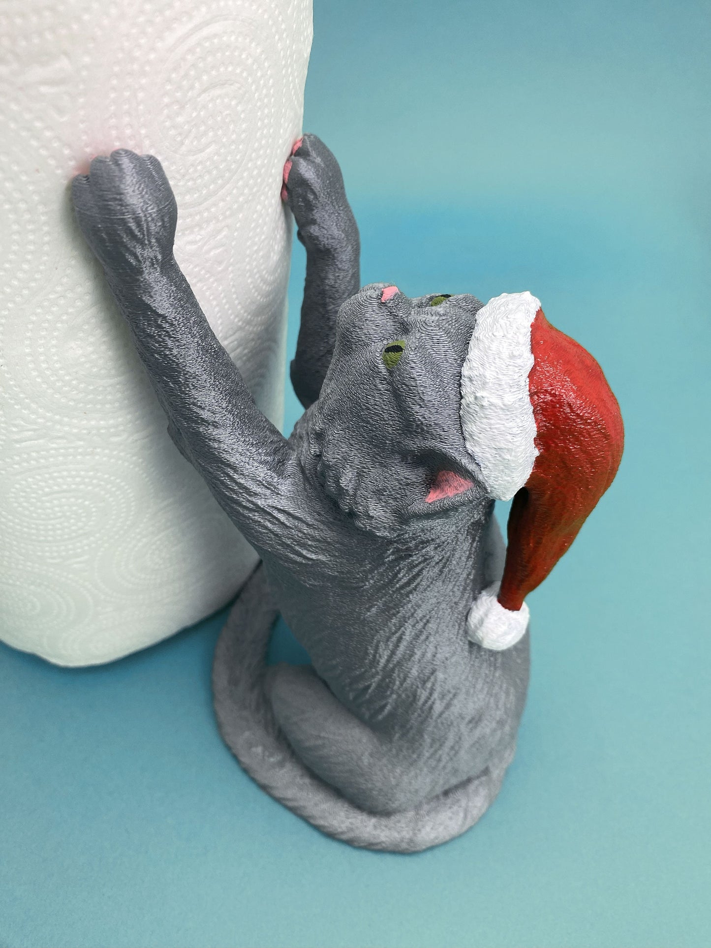 Weihnachtlicher Papierrollenhalter - Festive Wohnaccessoire und kitchen Geschenk . Christmas Geschenk für Mom und Grandma. - Plexiwire