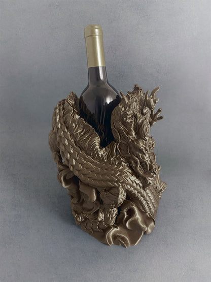 Weinflaschenhalter - 3D-gedruckt Drache. Einzigartig Küchendeko und Wine Rack | Great wine Geschenk idea. - Plexiwire 3D Drucke